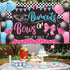Burnouts or Bows Gender Reveal Decoration Bows or Burnouts Backdrop Gender Reveal Party Supplies Boy or Girl Blue or Pink Baby Shower Banner Photo...