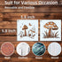 Mushroom Stencils for Painting 6inch Reusable Stencils Craft 20pcs for Fabric Wood Furniture Floors Wall Home Decor...