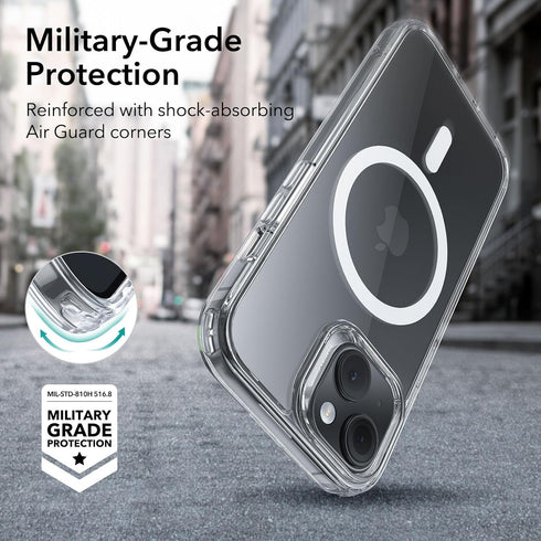 ESR for iPhone 15 Case, Compatible with MagSafe, Military-Grade Protection, Yellowing Resistant, Scratch-Resistant Back, Magnetic Phone Case for i...