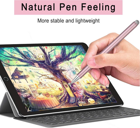 Stylus Pens for iPad, Touch Screens Stylus Pencils High Sensitivity Disc & Fiber Tip Universal Stylus with Magnetic Cap Compatible with iPad, iPho...