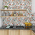Mushroom Wallpaper Peel and Stick Wallpaper White Wallpaper Stick and Peel Dark Leaf Contact Paper for Cabinets Waterproof Self Adhesive Wall Pape...