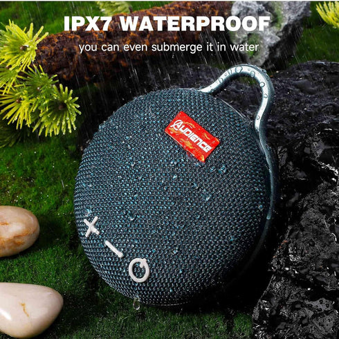UrbanX Audience Series IPX7 Bluetooth Waterproof Speaker with Clip, 20H Playtime, Compact Speaker with Big Sound, Punchy Bass, Wireless for Beach,...