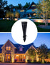 COLOER Landscape Lights Ground Stake Spikes Replacement PVC-Medium Size with Cut, 1/2" NPS Thread Universal Slot Large Ground Post, Ground Stakes ...