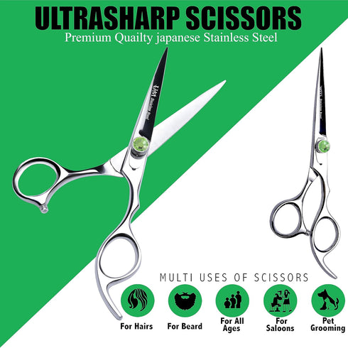 UM Supplies Scissors 6.5 | Premium Barber Shears For Hair Cutting | Multiple Purpose Cutting Scissors | Haircut Scissors For Salon I Women | Mens ...