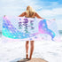 Bonsai Tree Mermaid Beach Towel, Mermaid Tail Cute Microfiber Bath Towel for Girls, Mermaid Scales Sand Free Quick Dry Womens Travel Towels for Yo...