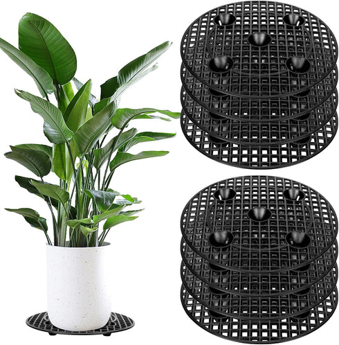 8 Pcs Plant Level Pot Elevator , Plant Stands, 11.8 inch Plant Trivet Riser for Prevent Rot Heavy Planter Holder for Prevent Rot Damage and Keep P...