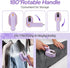 Mini Steam Iron, Travel Steamer for Clothes Portable Mini Iron, Portable Steamer for Dry and Wet Ironing, 970W Handheld Steamer 180° Rotatable Gar...