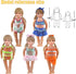 18-inch Baby Doll Clothing Accessories - Including 6 Sequins Mermaid Dresses 5 Fashion Floral Swimsuit Tops and Dresses 2 Classic Mermaid Princess...