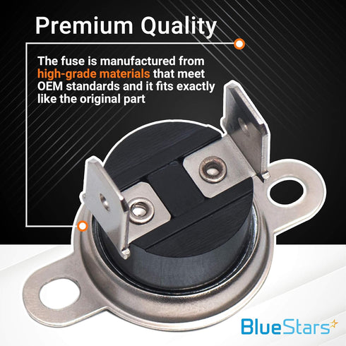 Premium 134120900 Dryer Thermal Fuse Limiter Replacement Part by BlueStars - Exact Fit for Frigidaire Electrolux Dryers - Replaces 146062-000 1489053 3205659 PS419402