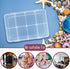 WYOMER 8 Grids Bead Organizers and Storage Box, Plastic Organizer Box with Removable Board Dividers, Box Organizer for Jewelry or Tackle Electroni...