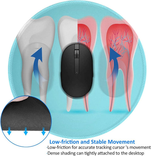 Mouse Pad, Dentist Tooth Mouse Pads Mousepad, Anti-Slip Rubber Mouse Mat Desk Pad for Gaming Office Laptop Computer...