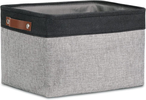 DULLEMELO Fabric Storage Basket for Shelves/Closets, Collapsible Rectangle Basket for Organizing Clothes, Toys, Towels, Books, Laundry, Nursery, D...