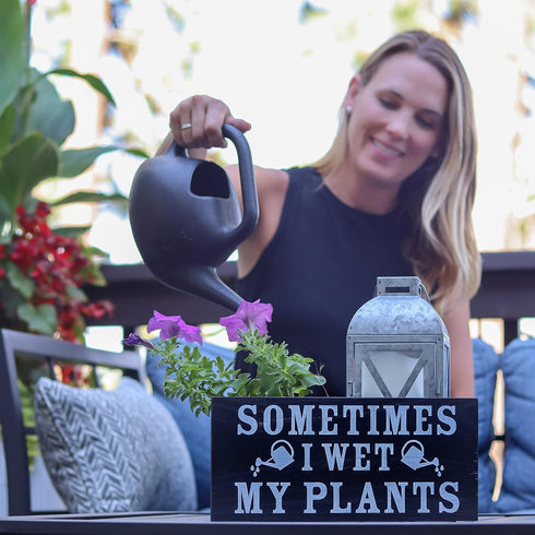 Sometimes I wet my plants - Garden Decor for Outside - Garden Gifts and Decorations for Gardeners - Plant Lovers Art for Women...