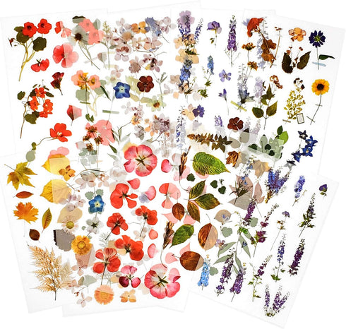 Rub On Transfer Sticker Scrapbook Stickers Flower Stickers Decoration Sticker Planner Stickers Plant Stickers for Scrapbooking Diary Album Journal...