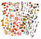 Rub On Transfer Sticker Scrapbook Stickers Flower Stickers Decoration Sticker Planner Stickers Plant Stickers for Scrapbooking Diary Album Journal...