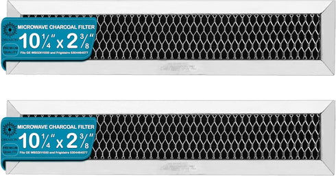 GE WB02X11550, JX81L, Frigidaire 5304464577 Microwave Recirculating Charcoal Filter Compatible with GE, Hotpoint (2-Pack)...