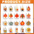 20 Pairs Fall Thanksgiving Earrings Bulk for Women Wooden Thanksgiving Painted Earrings Autumn Pumpkin Turkey Sunflower Maple Leaf Dangle Earrings...