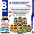 Cayenne Pepper Supplements Extract Capsules 6050mg, 180 Capsules & Berberine, Apple, Turmeric Curcumin, Bitter Melon, Ginseng, Milk Thistle| Suppo...