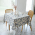 Pastoral Square Tablecloth - 52 x 52 Inch - Beige Linen Table Cloth - Washable Table Cover with Dust-Proof Wrinkle Resistant for Restaurant, Picni...