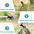Stand Up Weed Puller Tool, 4 Claw Steel Head Manual Stand Up Weed Puller Tool, Save Effort and Efficiency Weed Removal Head for Outdoor Garden Law...