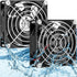 GDSTIME 80mm x 25mm 12V IP68 Waterproof Exhaust Fan Small Brushless DC Cooling Computer Case Fan 2 Pin Dual Ball Bearings for RV Fridge Ventilatio...