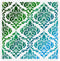 FINGERINSPIRE Damask Stencil 11.8x11.8 inch Flowers Tile Stencil Template Plastic Symmetrical Florals Pattern Stencil Reusable DIY Art and Craft S...