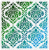 FINGERINSPIRE Damask Stencil 11.8x11.8 inch Flowers Tile Stencil Template Plastic Symmetrical Florals Pattern Stencil Reusable DIY Art and Craft S...