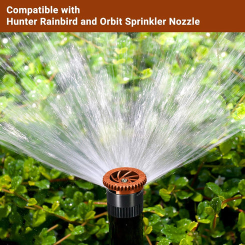 10 Pieces Variable Arc Nozzle, Replacement Pop-up Sprinkler Heads Compatible with Most of Adjustable Pop Up Sprinkler Spray Head for Garden Lawn I...