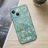 Compatible with iPhone 15 Plus Phone Case,Art Van Gogh Almond Blossom Aesthetic Blue Flower Floral Thin Case,Slim Soft TPU Waterproof Shockproof P...