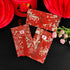 3 pcs Embroidered Red Envelopes, UNIIDECO Chinese Lunar New Year Lai Si Envelope Honhbao, Angpao Gift Wrap Bags Red Lucky Money Pockets for Spring...
