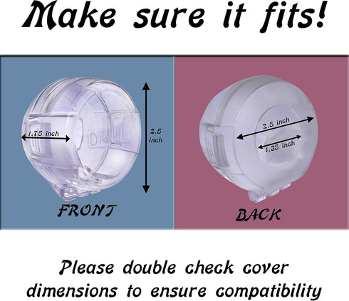 6 Pack Clear Stove Knob Safety Covers - Protect Little Kids with A Child Proof Lock for Oven/Stove Top/Gas Range - Baby/Toddler Kitchen Safety Gua...