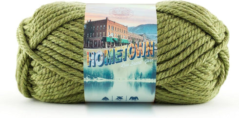 Lion Brand Yarn Hometown Yarn, Bulky Yarn, Yarn for Knitting and Crocheting, 1-Pack, Oklahoma City Green......