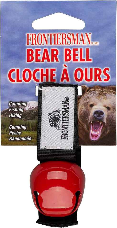 SABRE Frontiersman Bear Bell, Magnetic Silencer, Durable Hook and Loop Strap Attachment, Helps To Prevent Startling Bears While Hiking...