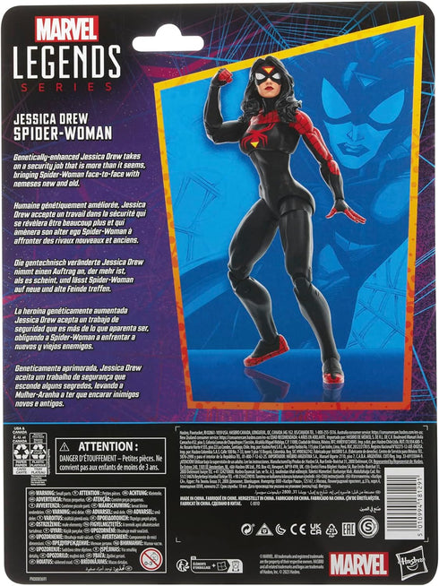Marvel Legends Series Jessica Drew Spider-Woman, Spider-Man Legends Collectible 6 Inch Action Figures, 2 Accessories...