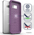 ENCASED Galaxy S8 Case Purple Rebel Series Impact Armor (Samsung S8) Deep Purple...