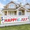 Probsin Large 4th of July Banner Decorations 120"x20" National Independence Day Yard Sign Patriotic Party Supplies American Balloons Hanging Decor...