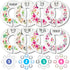 Eli with Love Baby Closet Dividers (Floral) – Fits 1.5" Rod - Set of 8 Baby Clothes Organizers – Organize Nursery Hangers Size/Age...