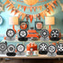 12 Pcs Race Car Centerpieces for Tables, Race Car Party Decorations Hot Wheel Centerpieces for Tables, Double-Sided Racing Party Centerpieces Tabl...