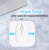 Mini Mouse Pad, 6x6 Inches, Waterproof Non-Slip Rubber Base, for Laptop, Keyboard Tray, Wireless Mouse, Home, Office, Travel (white)...