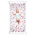Pink Floral Girl Crib Sheet - 100% Finely Combed Cotton, Breathable, Super Soft Watercolor Rose Baby Girl Crib Sheets, 52' x 28' x 9' Fits Standar...