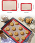 Silicone Baking Mat-Set of 5 (2 Half Sheet Mats + 2 Quarter Baking Sheets+ 1 9'' Oven Liner), Sopito Non Stick & Reusable Bakeware Mats for Cookie...