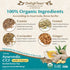 DelighTeas Organic Digest & Detox CCF Tea with Ginger | Ayurvedic Cumin, Coriander, Fennel, Ginger Loose Leaf Tea for Digestion | USDA Organic, No...