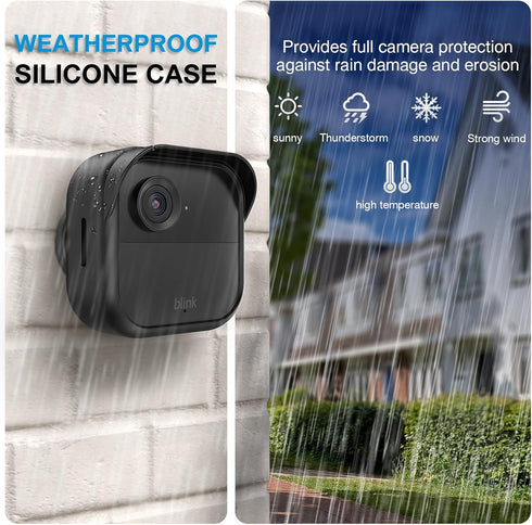 Silicone Case Cover for All-New Blink Outdoor 4 (4th Gen), Weatherproof Silicone Case Provides Full Camera Protection, for All-New Blink Outdoor 4...