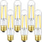 Leools E26 LED Bulb 8W Equal 75 Watt Light Bulbs Neutral White 4000K E26 Edison Bulb AC120V 900lm Dimmable 5 Inch T10 led Bulb Tubular for Rustic ...