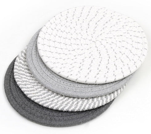 SHACOS 8" Trivets for Hot Dishes, Heat Resistant Large Coaster for Hot pots and Pans, Multipurpose Hot Pads for Kitchen Countertop, Table Decor, H...