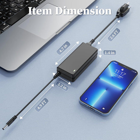 12V 4A Power Supply for Snailax for Nekteck for Comfier for Shiatsu Neck and Back Massager Adapter, 2.3M Power Cable, CF-2206N,CF-2309A,CF-2307A,C...