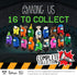 P.M.I. Stamps for Kids: 12 Among Us Toys with 16 Collectibles, Mini Figures for Party, Birthday, Gift & Decoration...