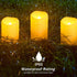 Solar flameless Candles Outdoor Waterproof,Dusk to Dawn Outdoor Lighting, Flickering fameless Reusable LED Light Candles for Lantern Garden Campin...