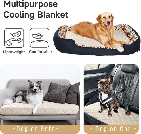 wegreeco Premium Cooling Blanket for Dogs and Cats,Lightweight Cooling Mat for Dogs,Cooling Pad for Dog Large,Pet Weighted Cooling Blanket for Dog...