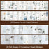 Celestial Themed Washi Stickers for Journaling, Vintage Ephemera Sticker Book with 180pcs Planet Stickers and 20 Astronomy Scrapbook Papers for Ju...